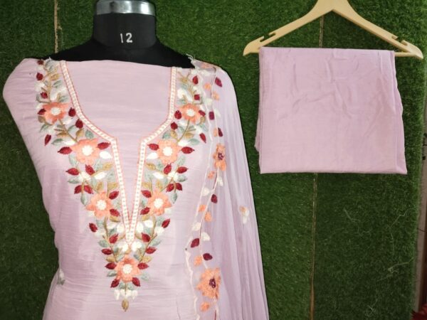 Cotton Embroidered Pink Dress