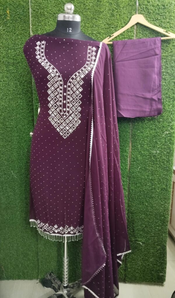 Elegant Purple Designer Suit